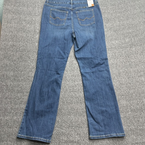 Wrangler Jeans Womens 16/36 Bootcut High Rise Stretch Dark Wash Denim - Picture 3 of 9